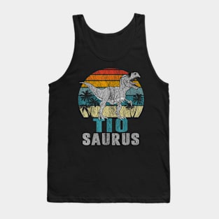 T Rex Dinosaur Tio Saurus Father Day Tank Top